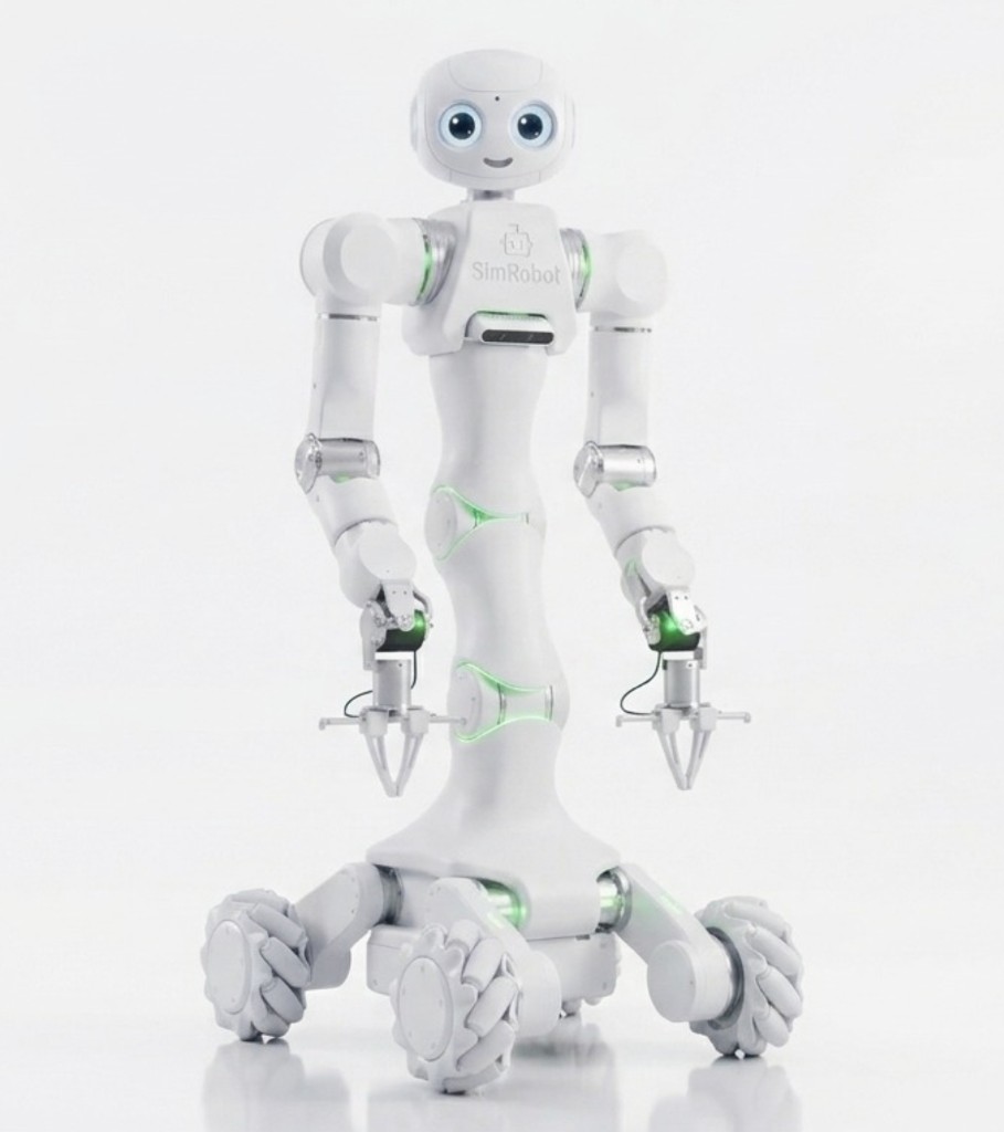 Glitchy, open-source semi-humanoid based on OpenArm V2